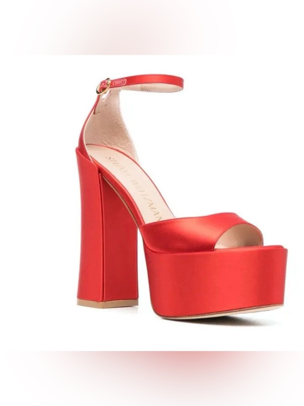 Stuart Weitzman Skyhigh 145mm
Platform Sandals In Red